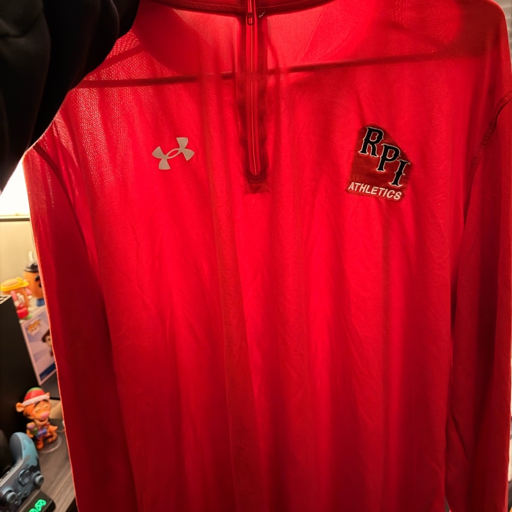 XXL Under Armour RPI Red 1/4 Zip-Up